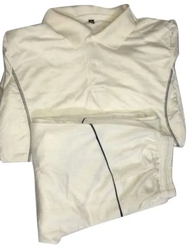 White Cricket Jersey Set