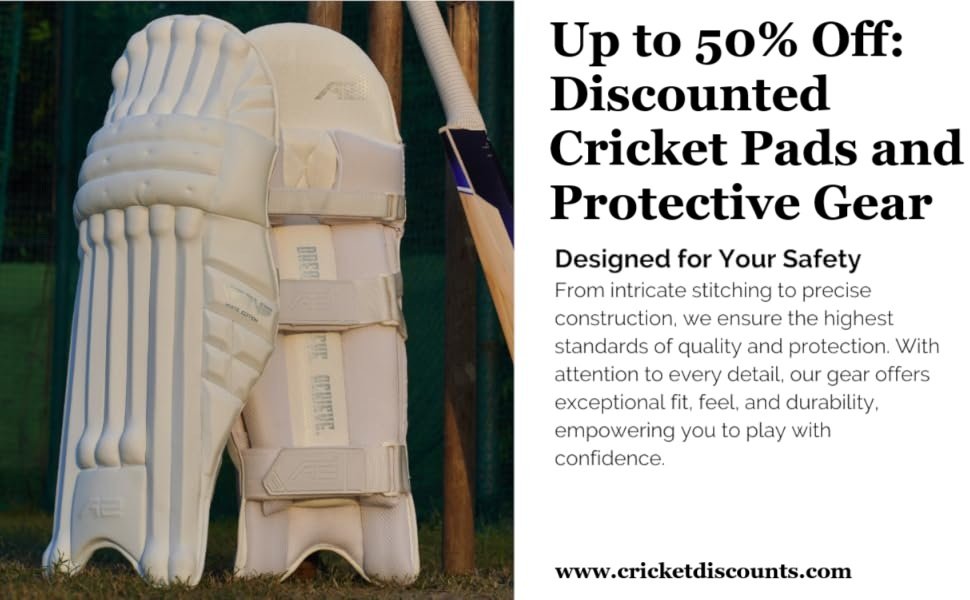 Up to 50% Off: Discounted Cricket Pads and Protective Gear