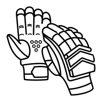 Batting gloves icon
