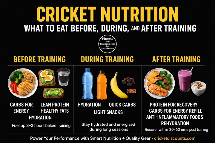 Cricket Nutrition What to Eat Before, During, and After Training