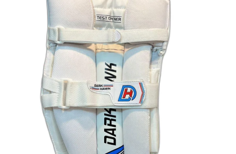 White & Blue Cricket Batting Pads